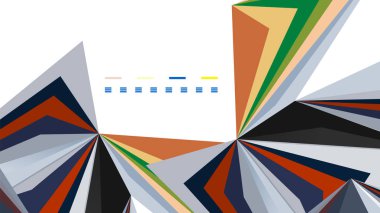 Modern üçgen sunu şablonu