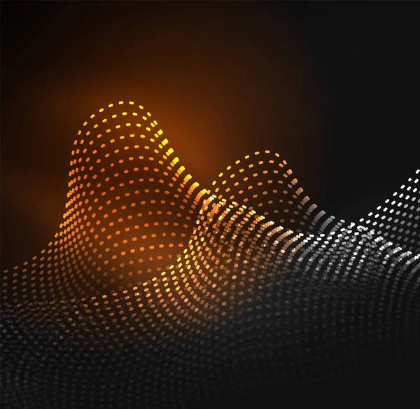 Tasarım şablonu parlayan parçacıkları dalga