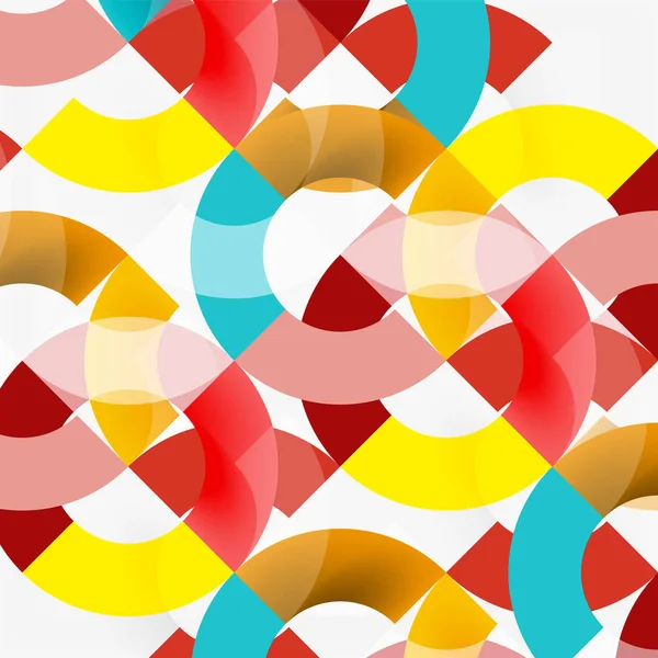 Modern geometrik desen tasarım gri arka plan üzerinde renkli halkalar