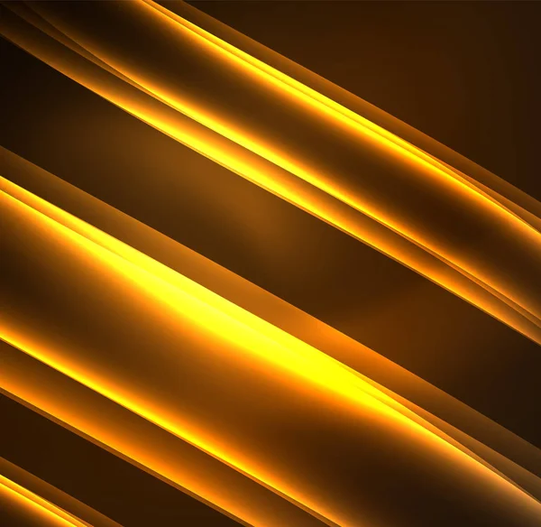 Enerji hatları, karanlıkta parlayan dalgalar vektör arka plan