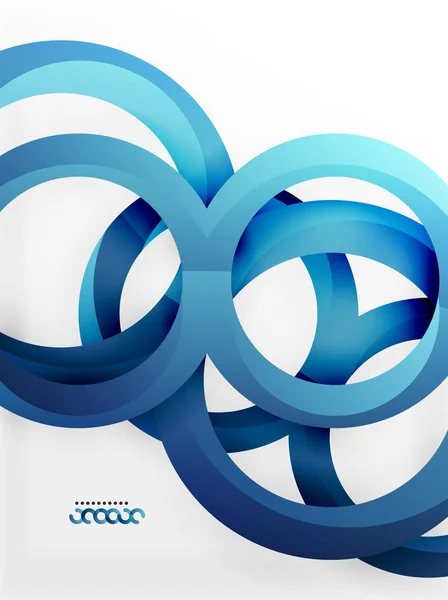 Vector 3d ringen ontwerp achtergrond — Stockvector