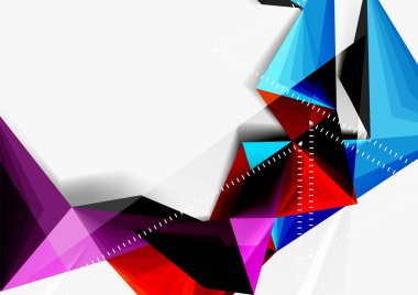 Vektör düşük Poli tarzı 3d üçgen çizgi