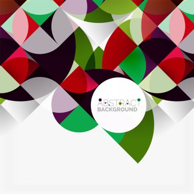 Modern geometrik arka plan daire