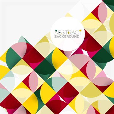 Modern geometrik arka plan daire