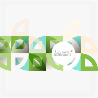 Kağıt daire kesim, mozaik mix geometrik desen tasarım