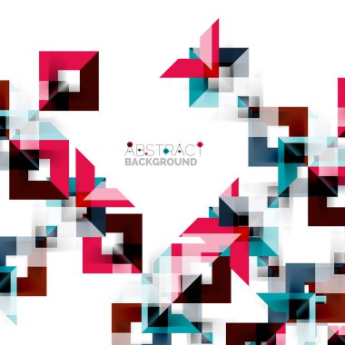 Beyaz Modern kare geometrik desen tasarım