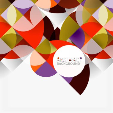 Modern geometrik arka plan daire