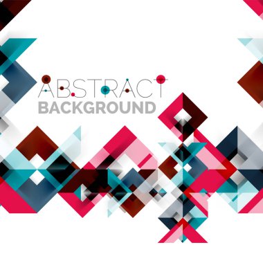 Beyaz Modern kare geometrik desen tasarım