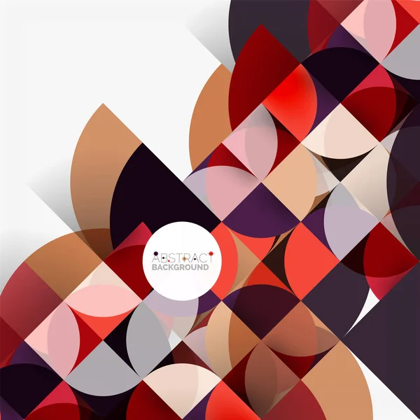 Kağıt daire kesim, mozaik mix geometrik desen tasarım