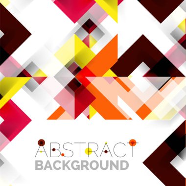 Beyaz Modern kare geometrik desen tasarım