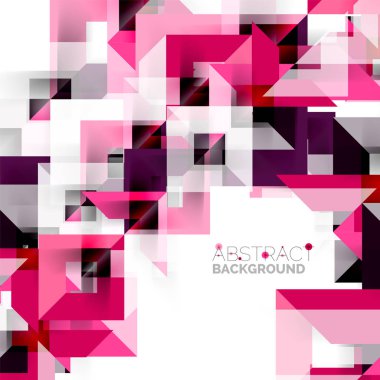 Beyaz Modern kare geometrik desen tasarım