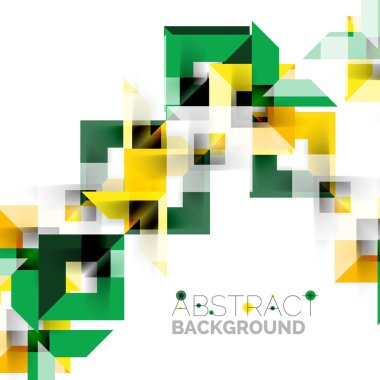 Beyaz Modern kare geometrik desen tasarım