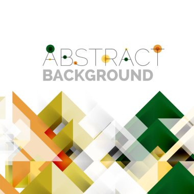 Beyaz Modern kare geometrik desen tasarım