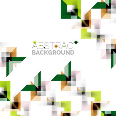 Beyaz Modern kare geometrik desen tasarım