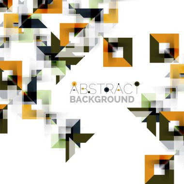 Beyaz Modern kare geometrik desen tasarım