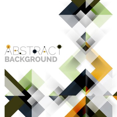 Beyaz Modern kare geometrik desen tasarım