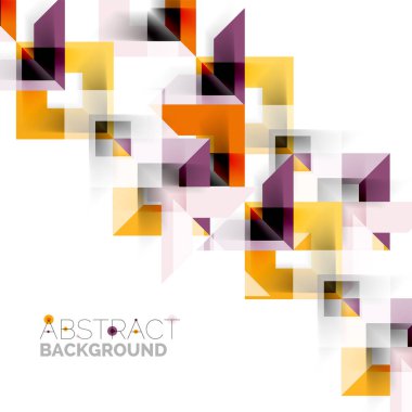 Beyaz Modern kare geometrik desen tasarım