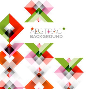 Beyaz Modern kare geometrik desen tasarım