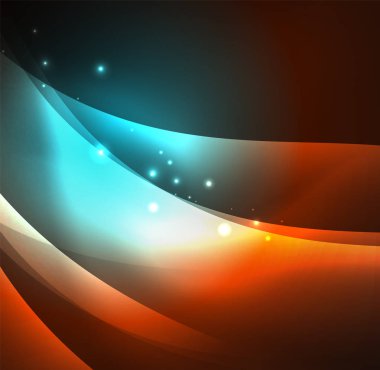 Neon ışıklı dalgalar