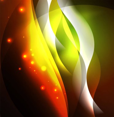 Neon ışıklı dalgalar