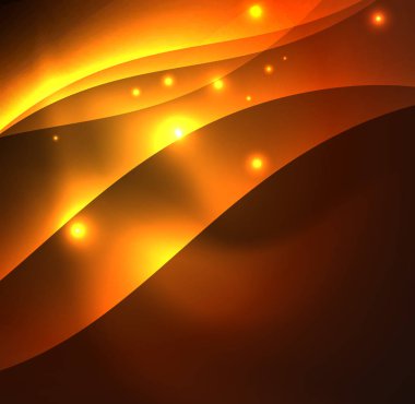 Neon ışıklı dalgalar