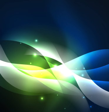 Neon ışıklı dalgalar