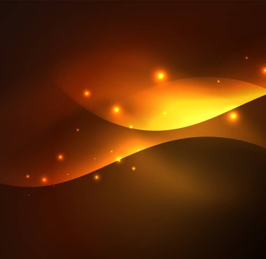 Neon ışıklı dalgalar