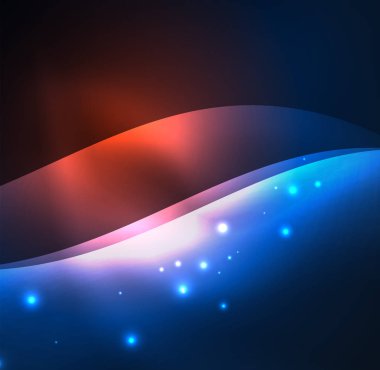 Neon ışıklı dalgalar