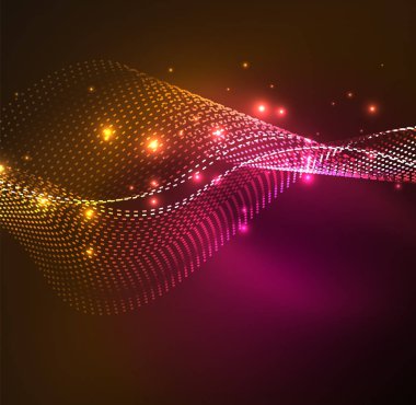 Vektör dalga parçacıklar arka plan