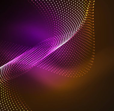 Vektör dalga parçacıklar arka plan