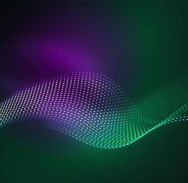 Vektör dalga parçacıklar arka plan