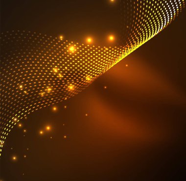 Vektör dalga parçacıklar arka plan