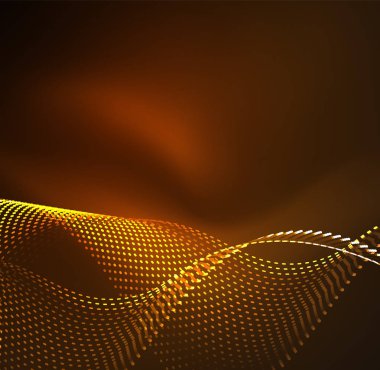 Vektör dalga parçacıklar arka plan