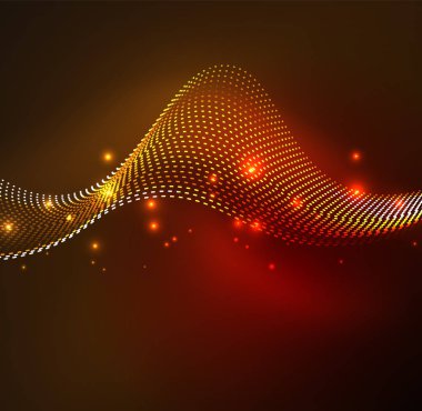 Vektör dalga parçacıklar arka plan