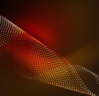 Vektör dalga parçacıklar arka plan