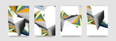 En az vektör arka plan küme kapsıyor