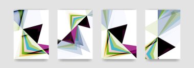 En az vektör arka plan küme kapsıyor