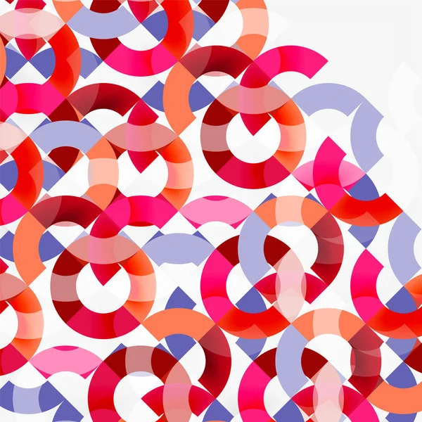 Modern geometrik desen tasarım gri arka plan üzerinde renkli halkalar