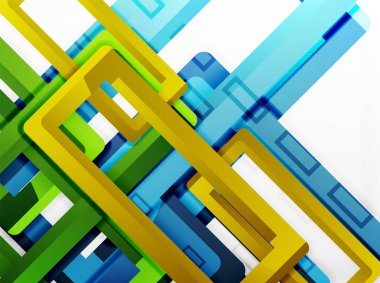 Dikdörtgen tüp elemanları, vektör arka plan