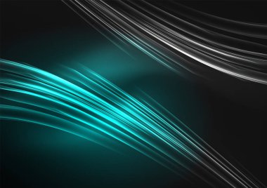 parlayan futuristik çizgiler