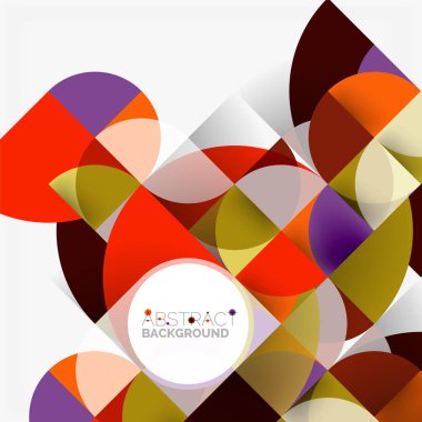 Modern geometrik arka plan daire