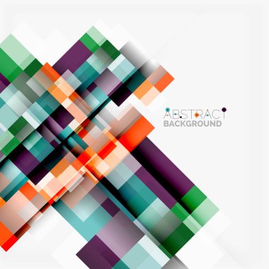 Soyut engeller şablon tasarım arka plan, beyaz, basit geometrik şekiller düz çizgiler ve dikdörtgenler