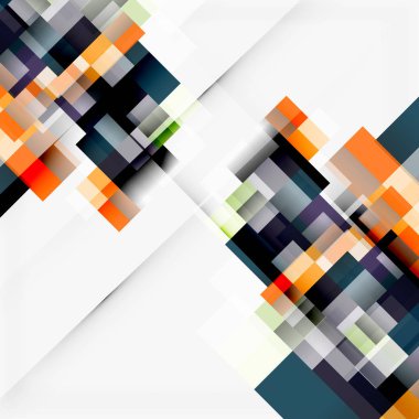 Soyut engeller şablon tasarım arka plan, beyaz, basit geometrik şekiller düz çizgiler ve dikdörtgenler