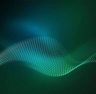 Vektör dalga parçacıklar arka plan