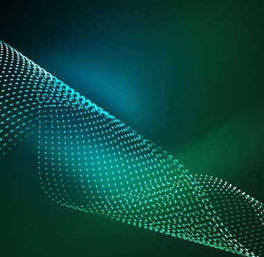 Vektör dalga parçacıklar arka plan