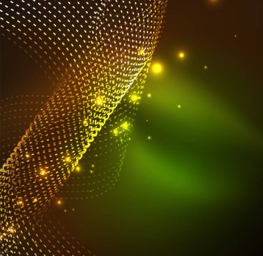 Vektör dalga parçacıklar arka plan