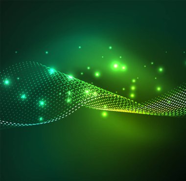 Vektör dalga parçacıklar arka plan