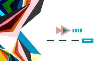 Modern üçgen sunu şablonu