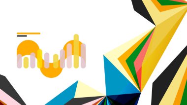 Modern üçgen sunu şablonu