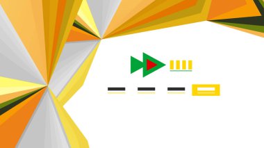 Modern üçgen sunu şablonu